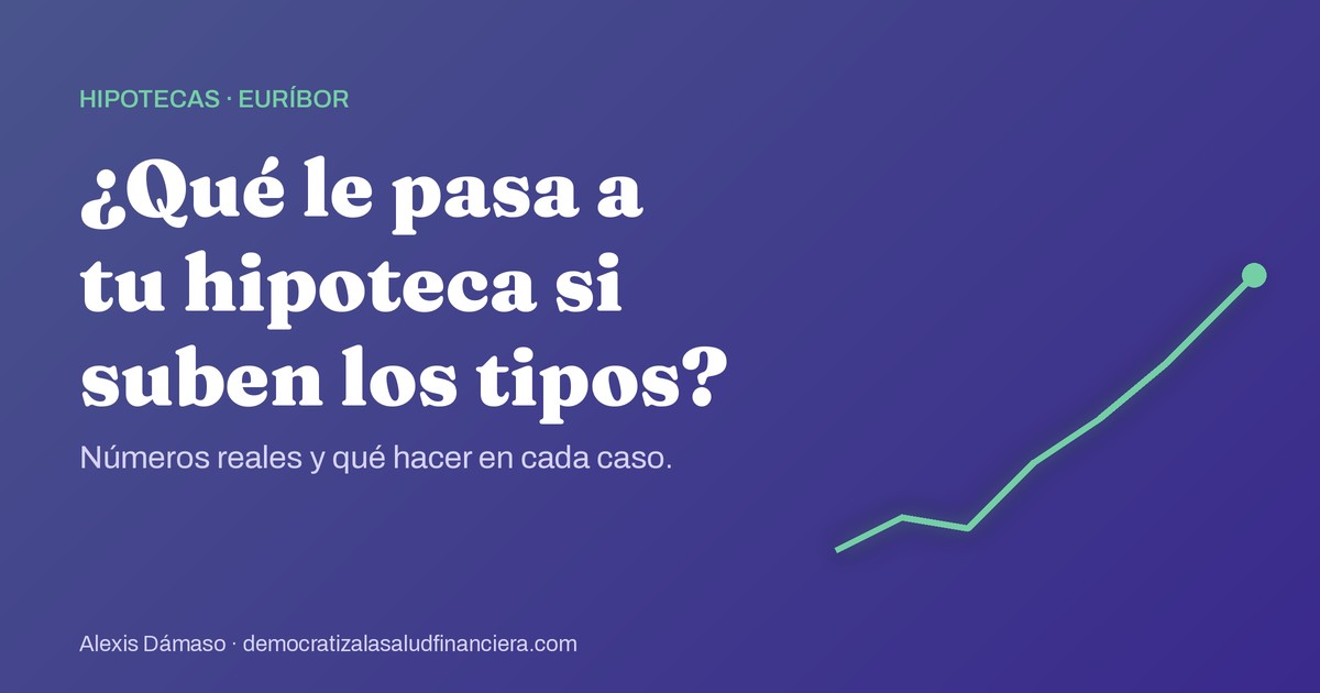 ¿Qué le pasa a tu hipoteca si suben los tipos?